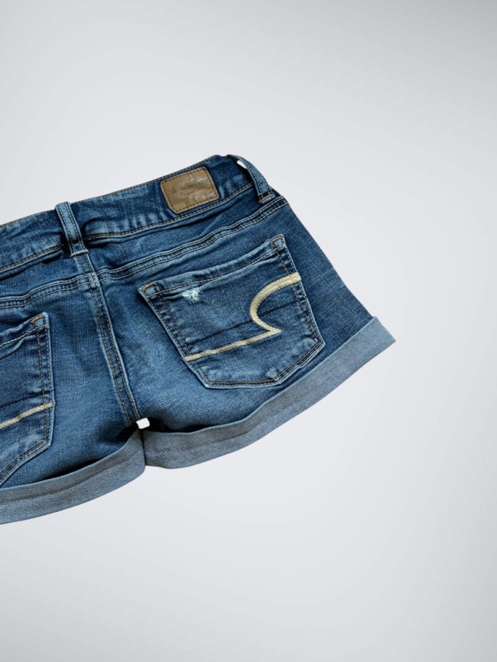 American Eagle Outfitters Ultra Low Rise Micro Denim Shorts - Picture 5 of 7